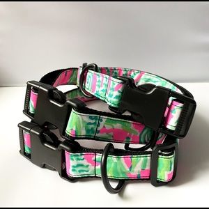 lilly pulitzer adjustable dog collars!!! read comments!